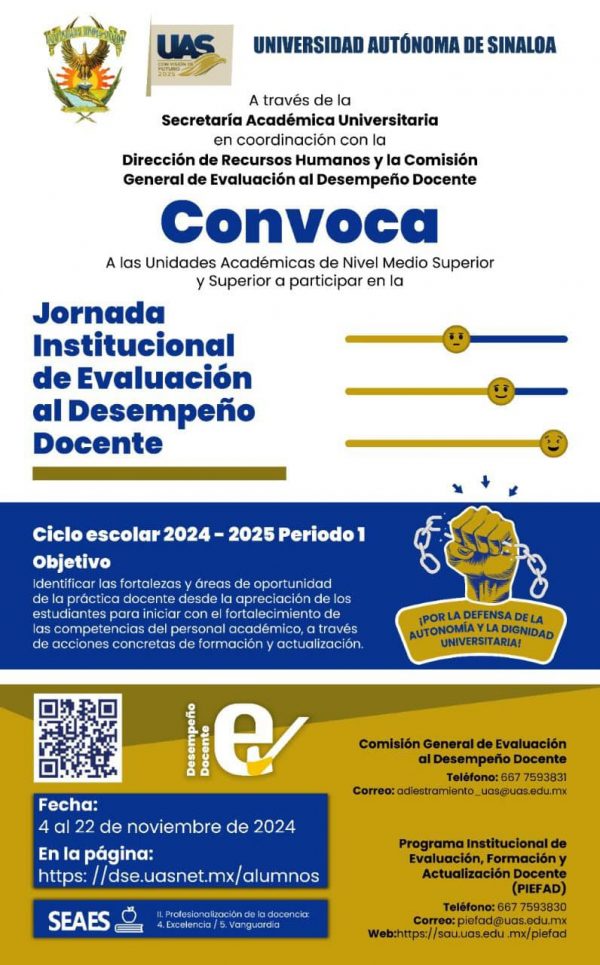 Convocatoria de Evaluación al Desempeño Docente