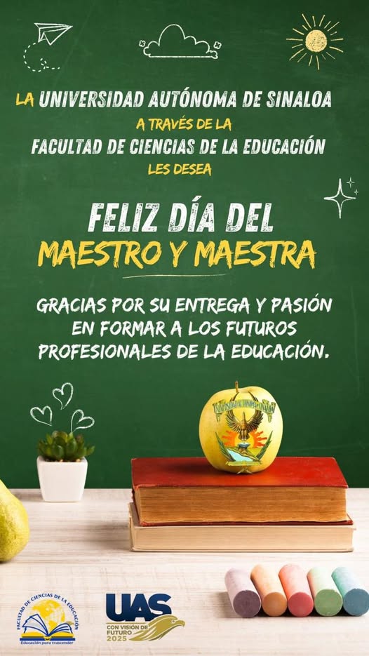 ¡Feliz día del maestro y maestra!